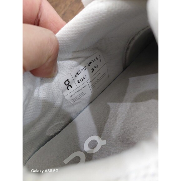 Size 12- ON The Roger Advantage All White Mens Sneakers main image 7